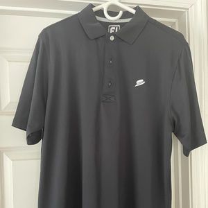 Footjoy Greenbrier golf shirt. Black. Size M.